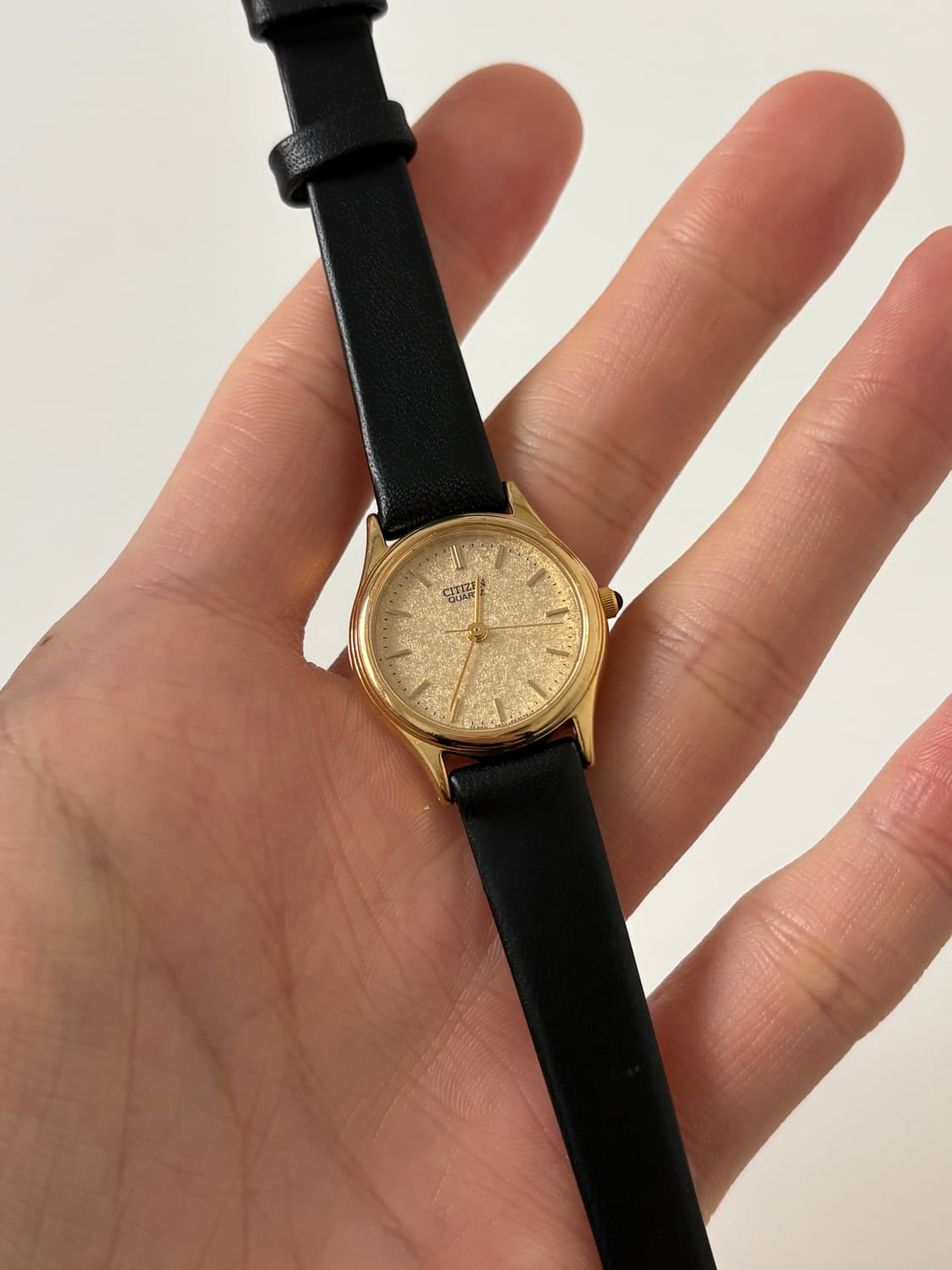 1980s Gold Texture Dial Ladies Quartz 상품이미지2