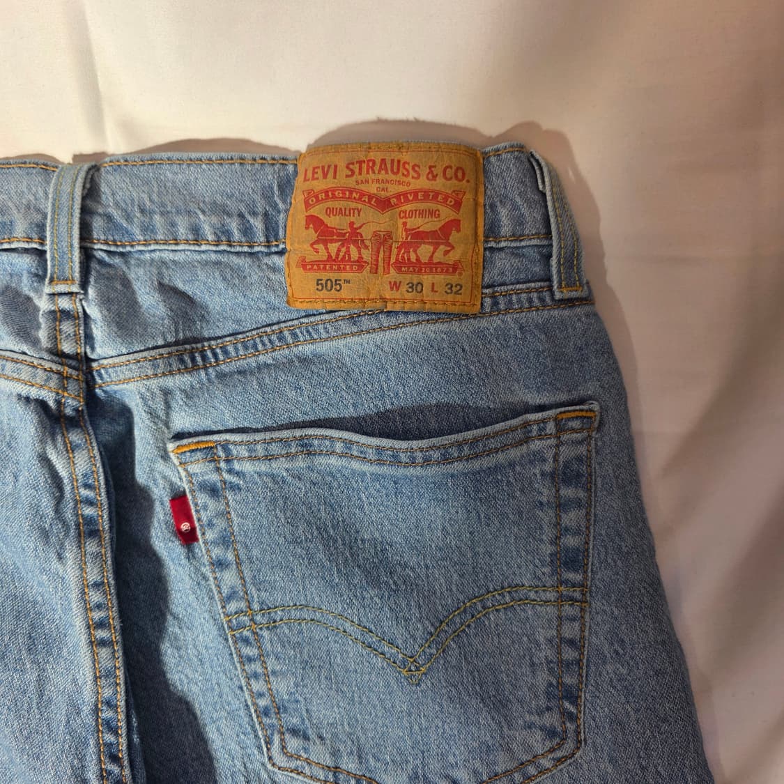 [W30L32]리바이스 505 데님 팬츠(COOL 원단) 상품이미지7