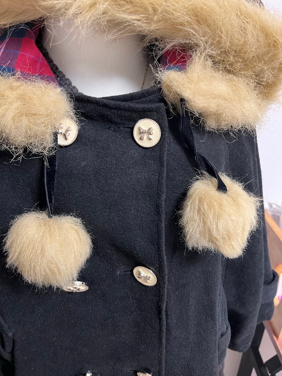 폼폼 케이프 판쵸 코트 일브 리즈리사 리본 히메갸루 라떼 모리 핀터 급처 상품이미지3