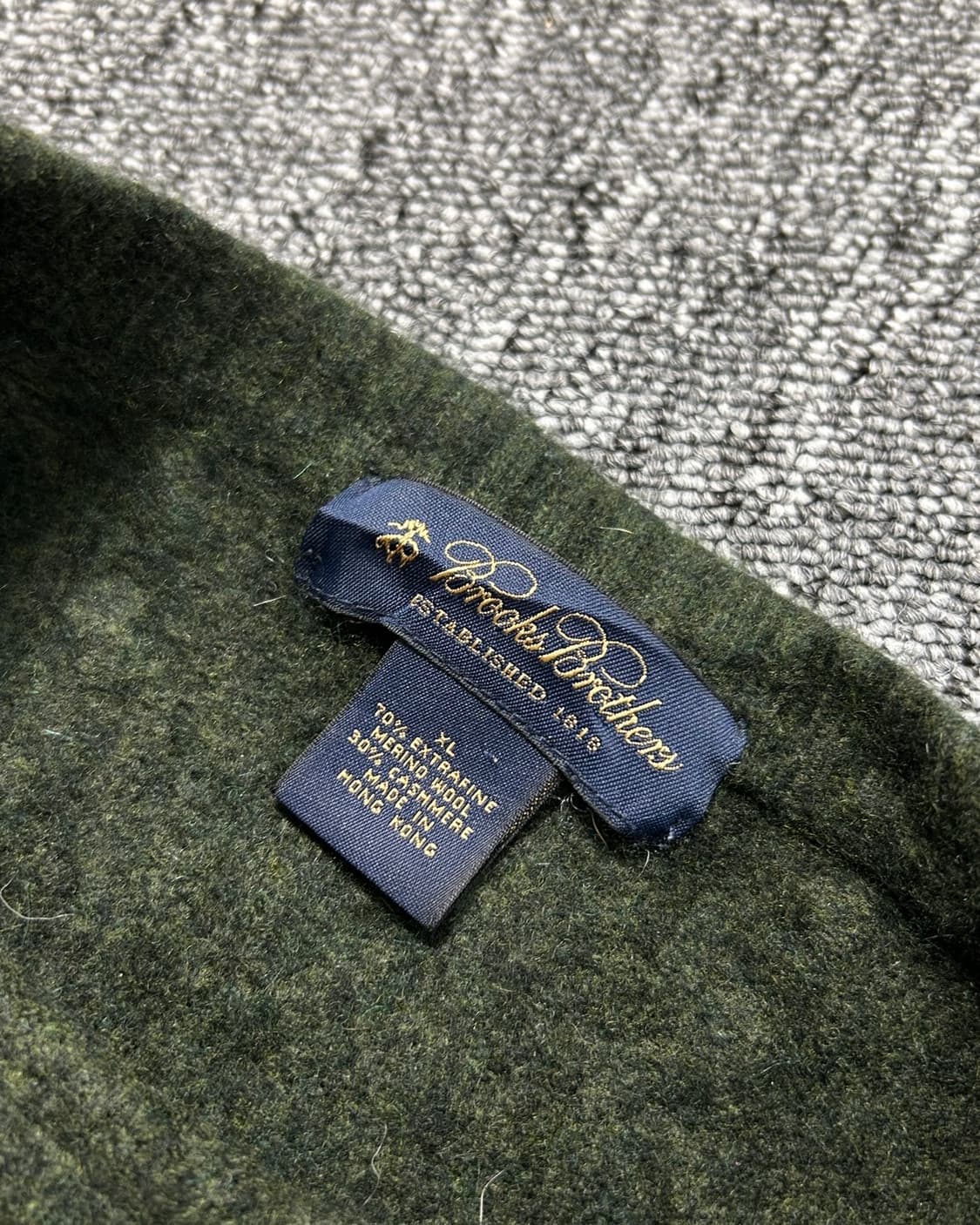 브룩스 브라더스 올리브 케이블 니트  상품이미지5