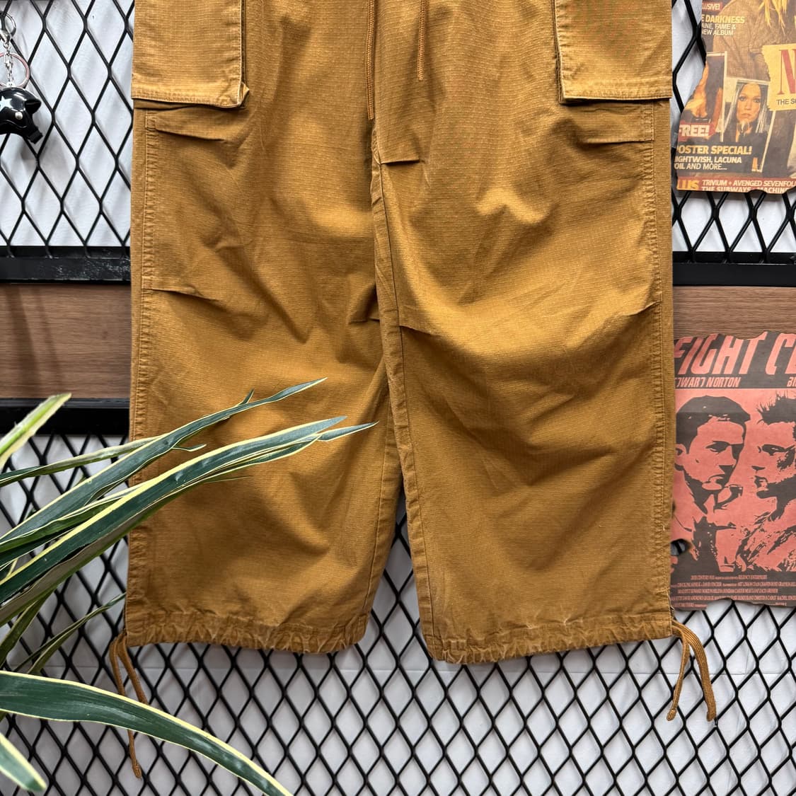 나이키 스트링 카고 팬츠 사이드 빅포켓 포인트 브라운 상품이미지4