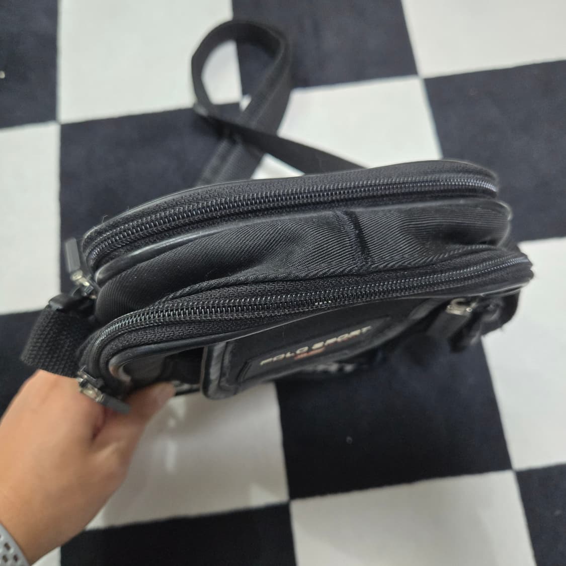 OS 폴로스포츠 미니 크로스백 블랙 상품이미지4