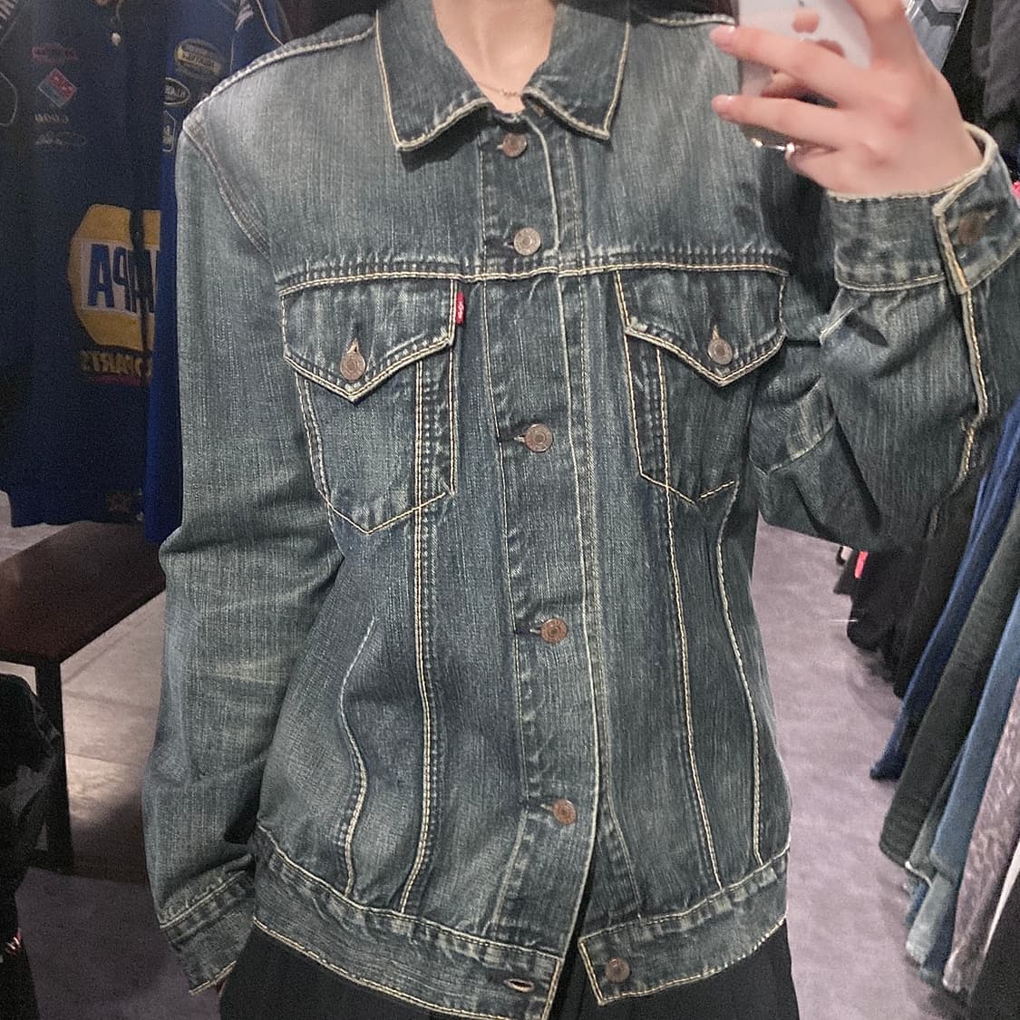 [IM] 리바이스 데님 트러커 자켓 진청 상품이미지4