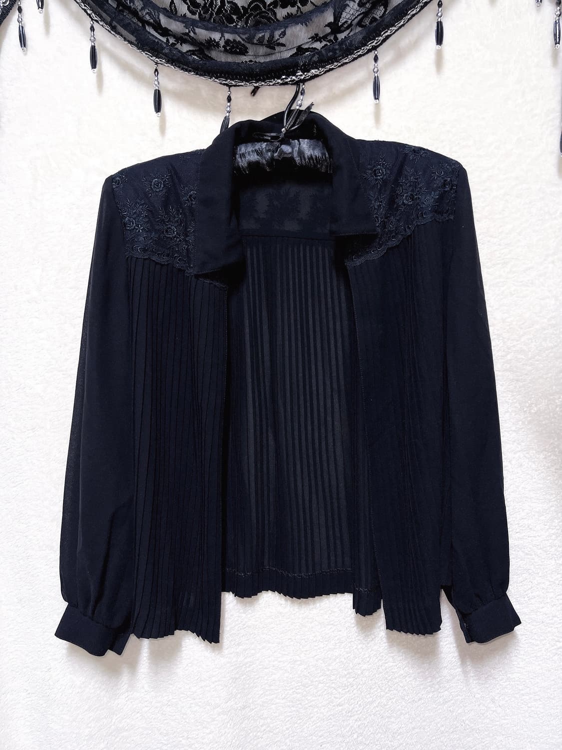 로맨틱고딕 고스로리 펑크 시스루 레이스 볼레로 쉬폰가디건 핀터 오리엔탈 상품이미지8