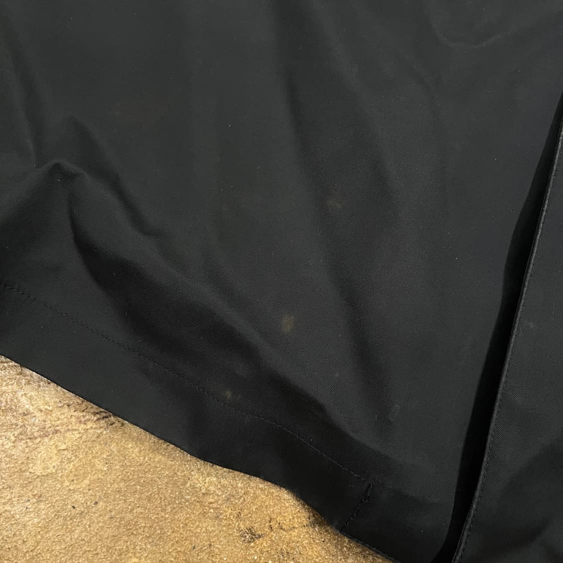 [정품/M] A.P.C. 아페쎄 블랙 코튼 랩 코트 b16 상품이미지7