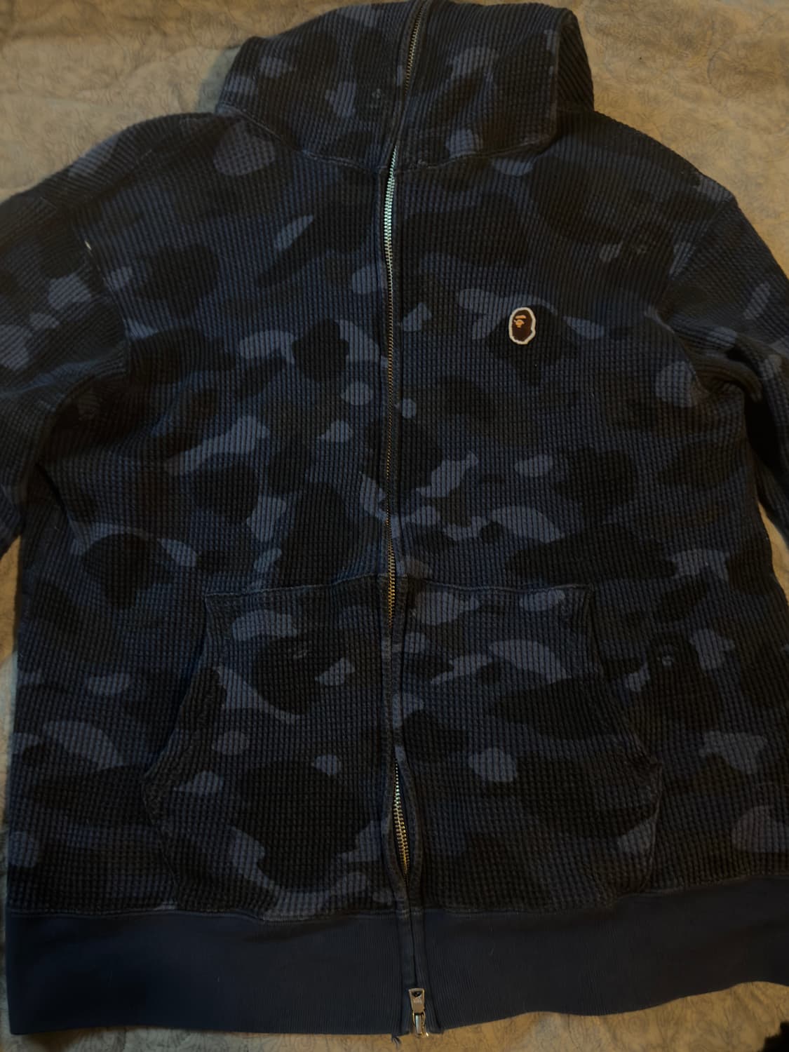 BAPE 베이프 카모 와플 후드 집업 상품이미지1