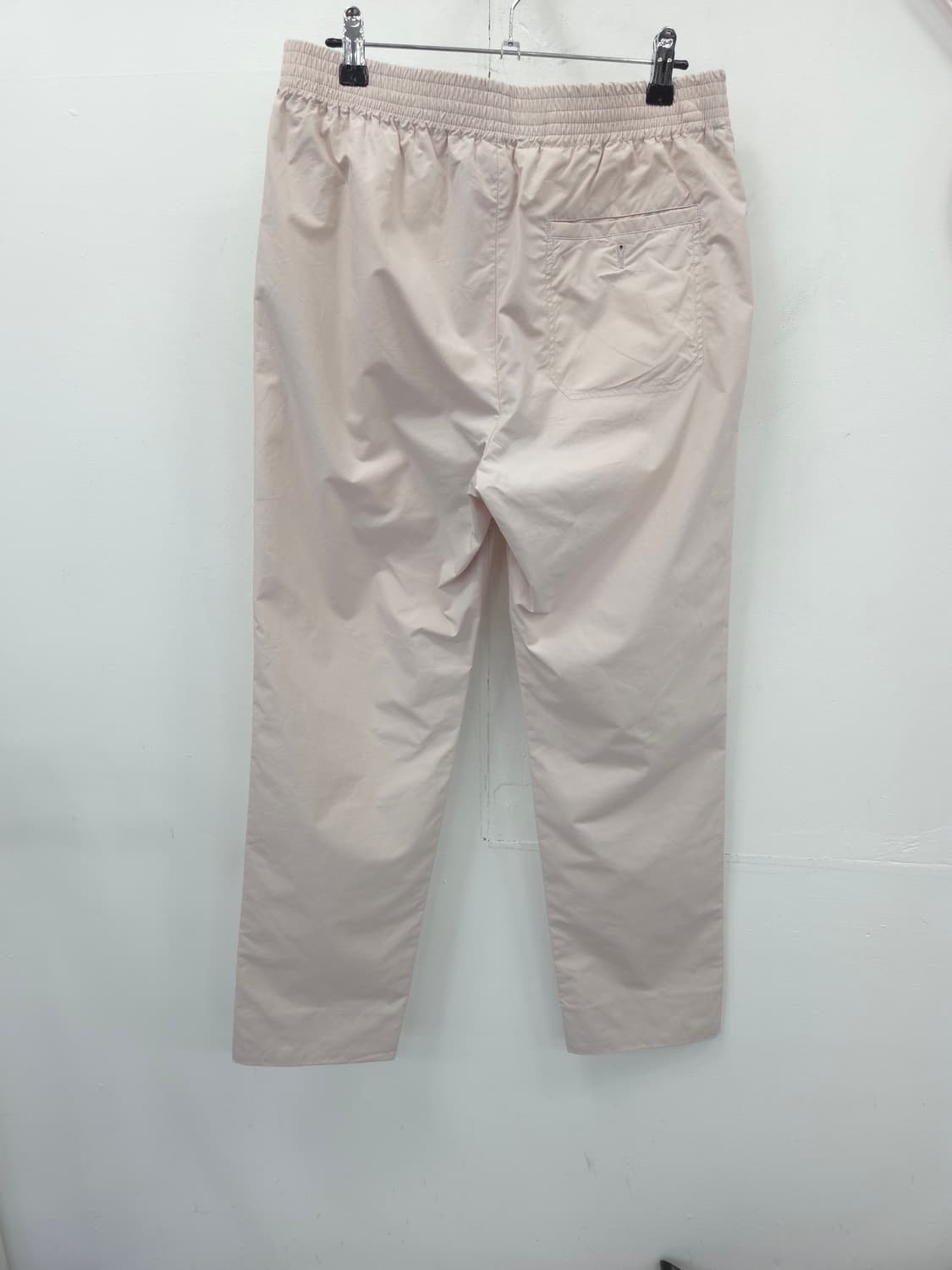 40 에르메스 연핑크 밴딩 면 팬츠 상품이미지3