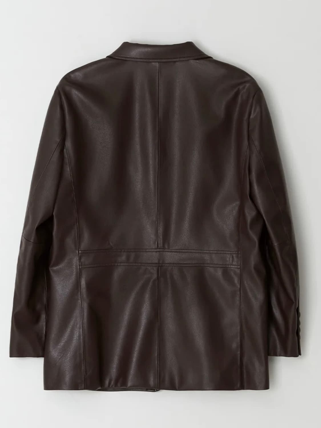 링서울 레더 싱글 자켓 브라운 상품이미지3