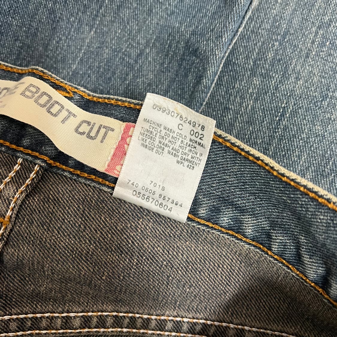 00s 리바이스 567 루즈 부츠컷 데님 팬츠 청바지 29 상품이미지6