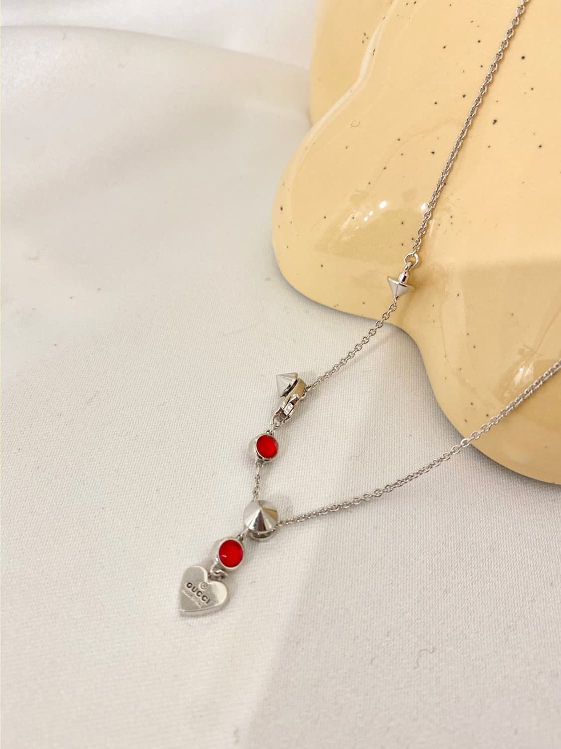 Gucci red heart 925silver necklace 상품이미지7