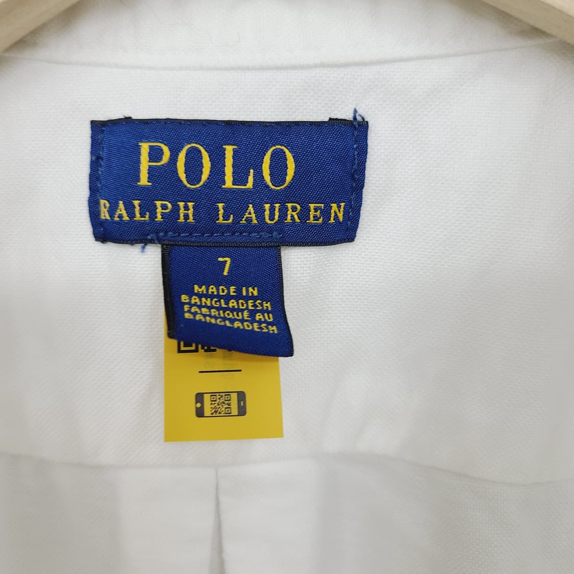 정품 폴로 키즈 QR신형 옥스포드 셔츠 화이트 7/130 상품이미지6