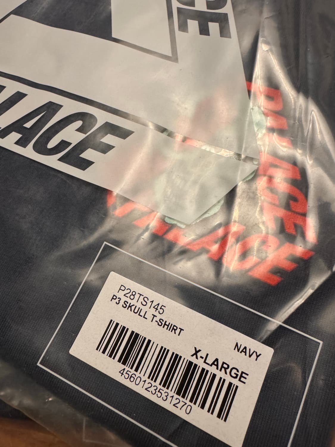 [새상품] 팔라스 스컬 티셔츠 네이비 상품이미지3