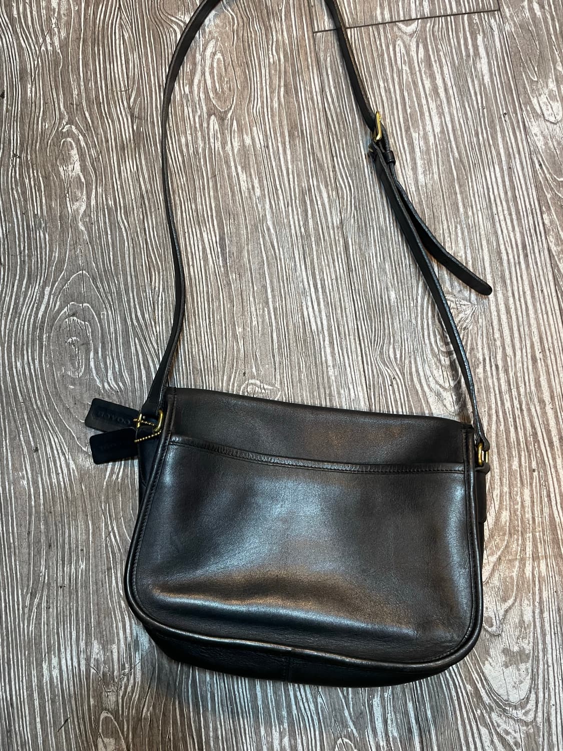 코치 9790 시티백 블랙 레더 숄더백 크로스백 상품이미지3