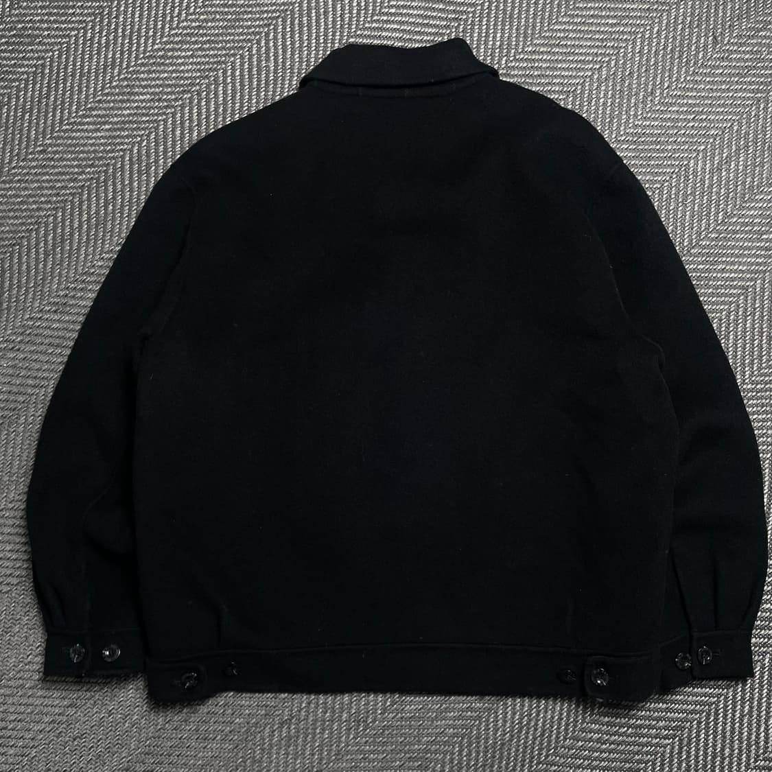 90s BIG GATE 아카이브 미니멀 울 자켓 블랙y 6138 상품이미지5
