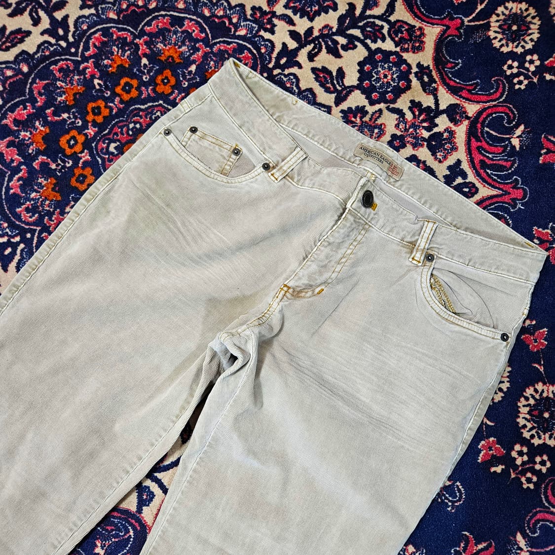 아메리칸이글 아웃피터스 빈티지베이지 골덴 부츠컷 팬츠 상품이미지2