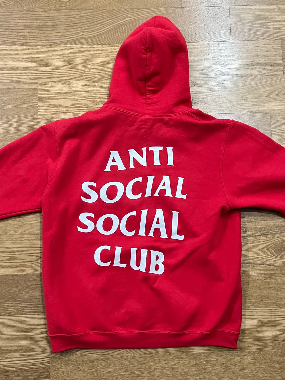 안티소셜소셜클럽 레드 후드티 xl 상품이미지2