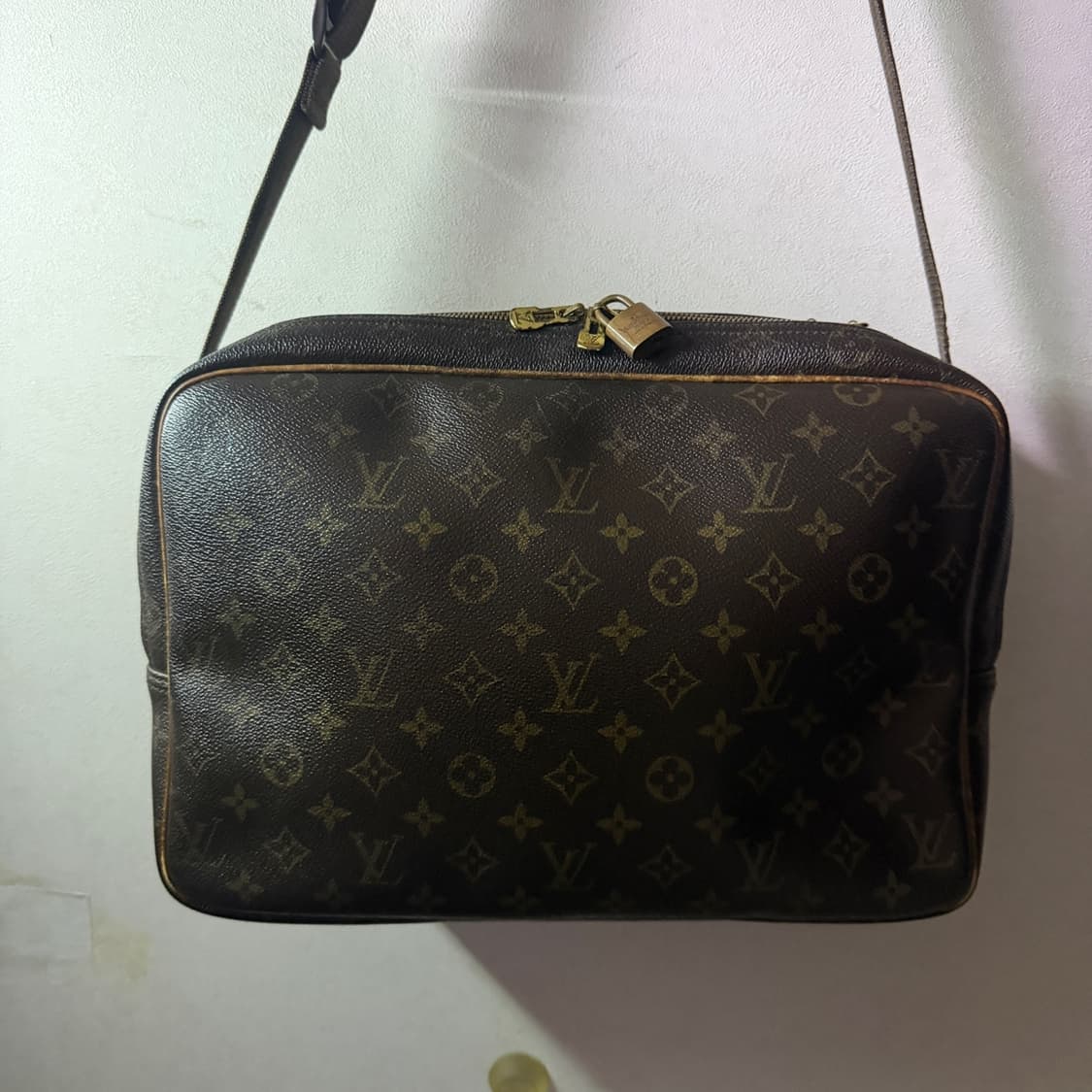 빈티지 루이비통 모노그램 리포터백 라지 숄더&크로스백 상품이미지3