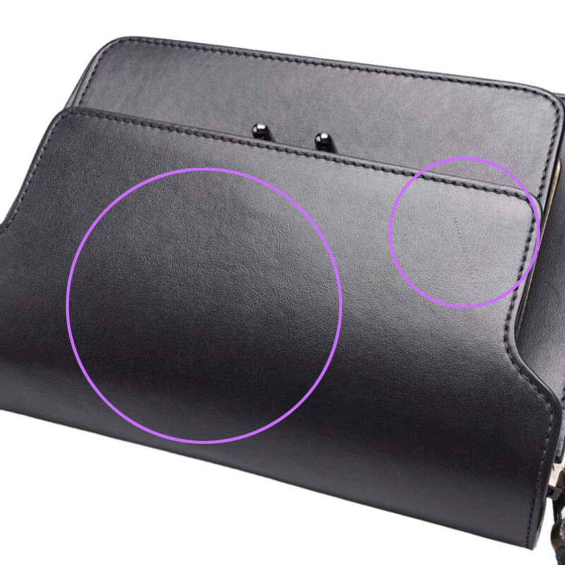 (중고) 마르니 블랙 골드 카프스킨 트렁크 미듐 숄더백 상품이미지9