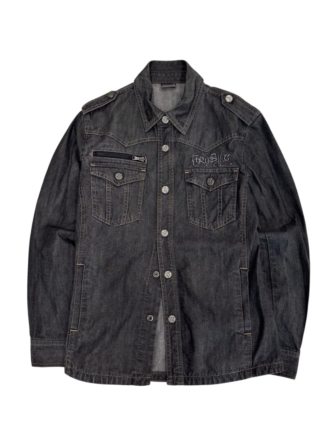 푸부 데님자켓 브라운그레이 (L) 상품이미지1