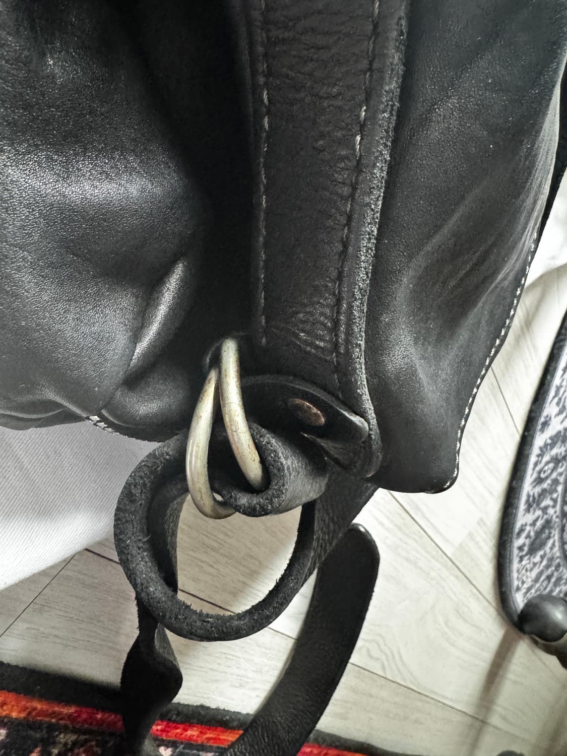 GUIDI M10 훌스레더 메신저 숄더백 블랙 상품이미지5