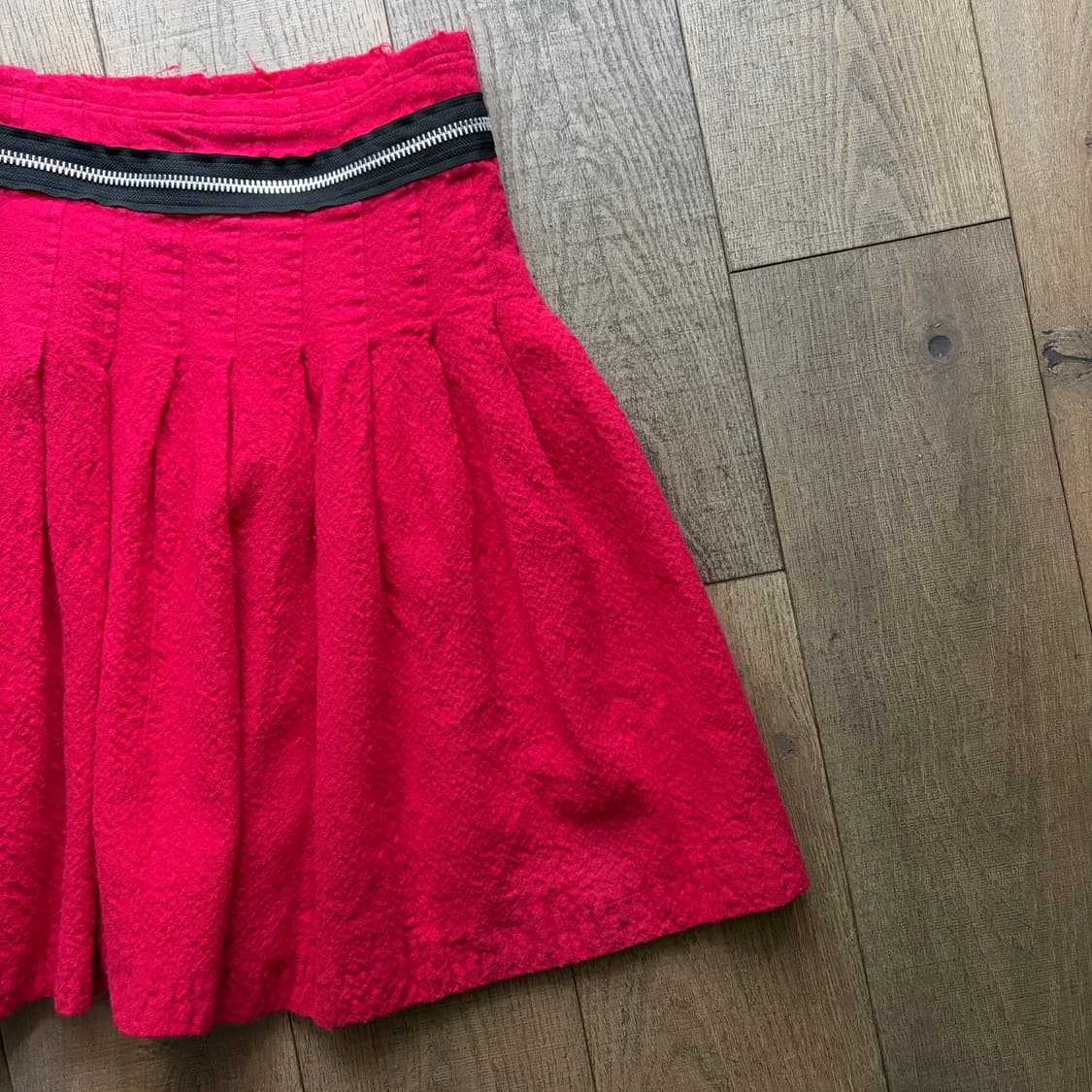 Zipper Detail Fulling Wool Skirt 상품이미지9