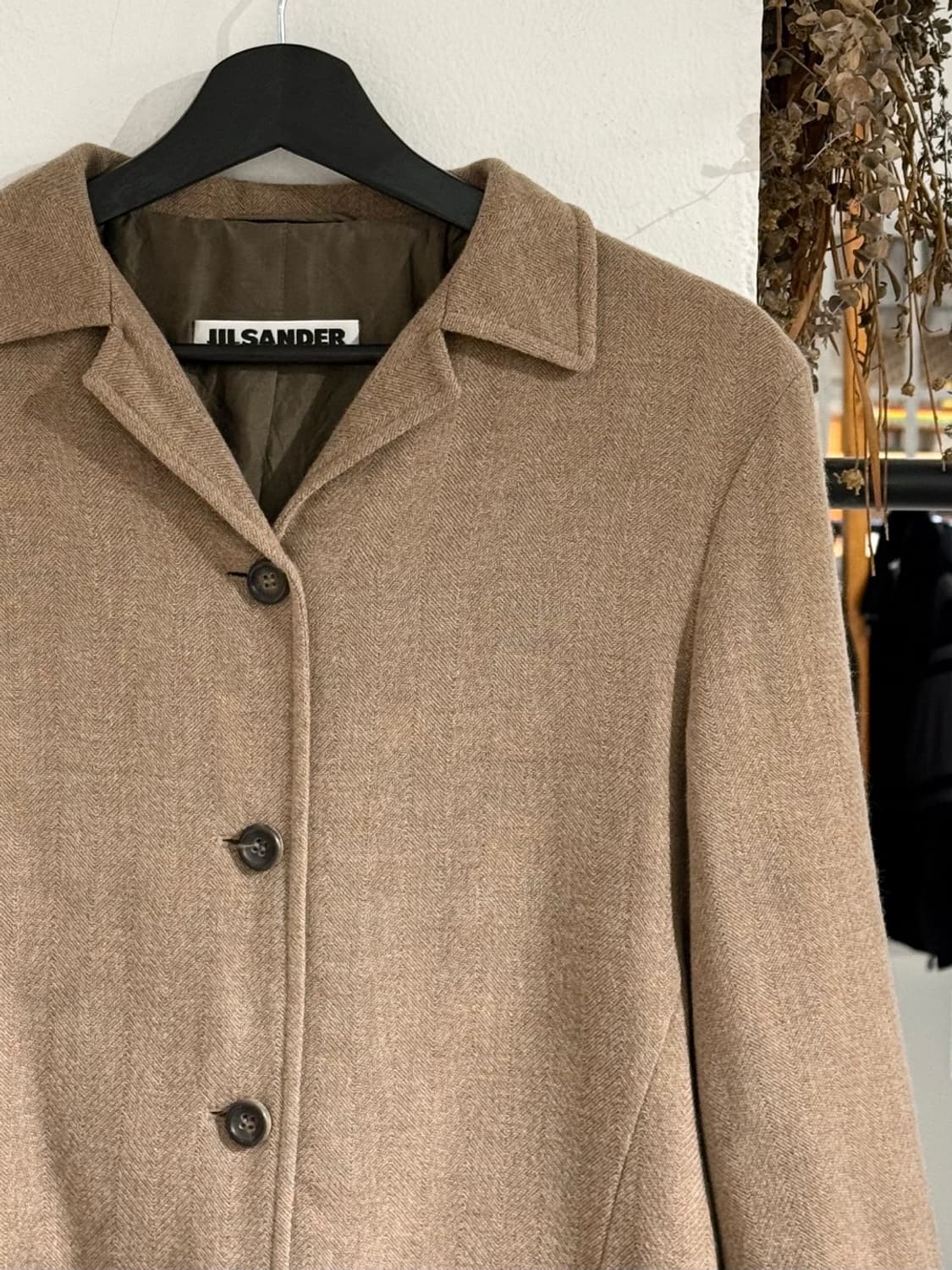 질샌더 브라운 캐시미어 투 포켓 블레이저 자켓 상품이미지3