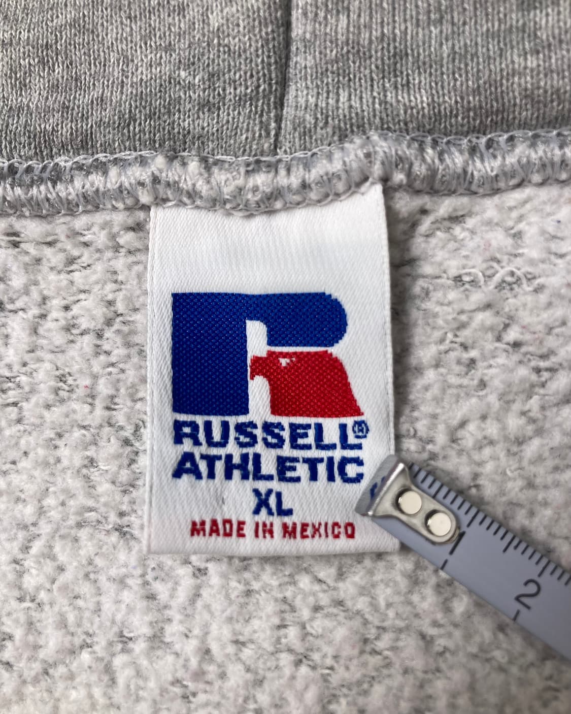 90s Russell Zip Up Hoodie (heather grey) 상품이미지3