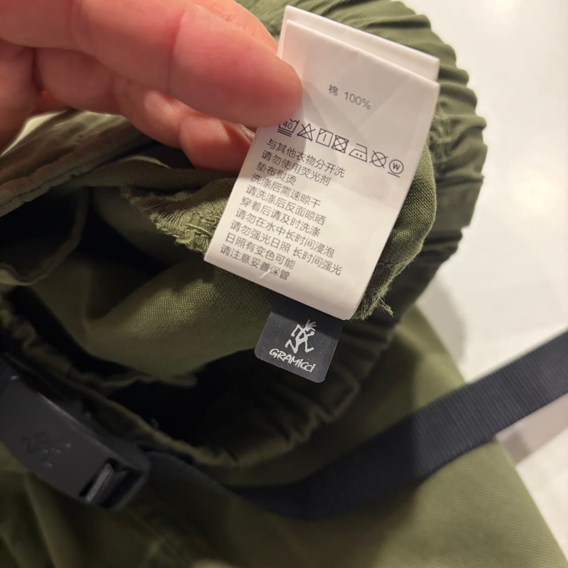 [M] 그라미치 벨트 카키색 면바지 코튼 팬츠 D566 상품이미지8