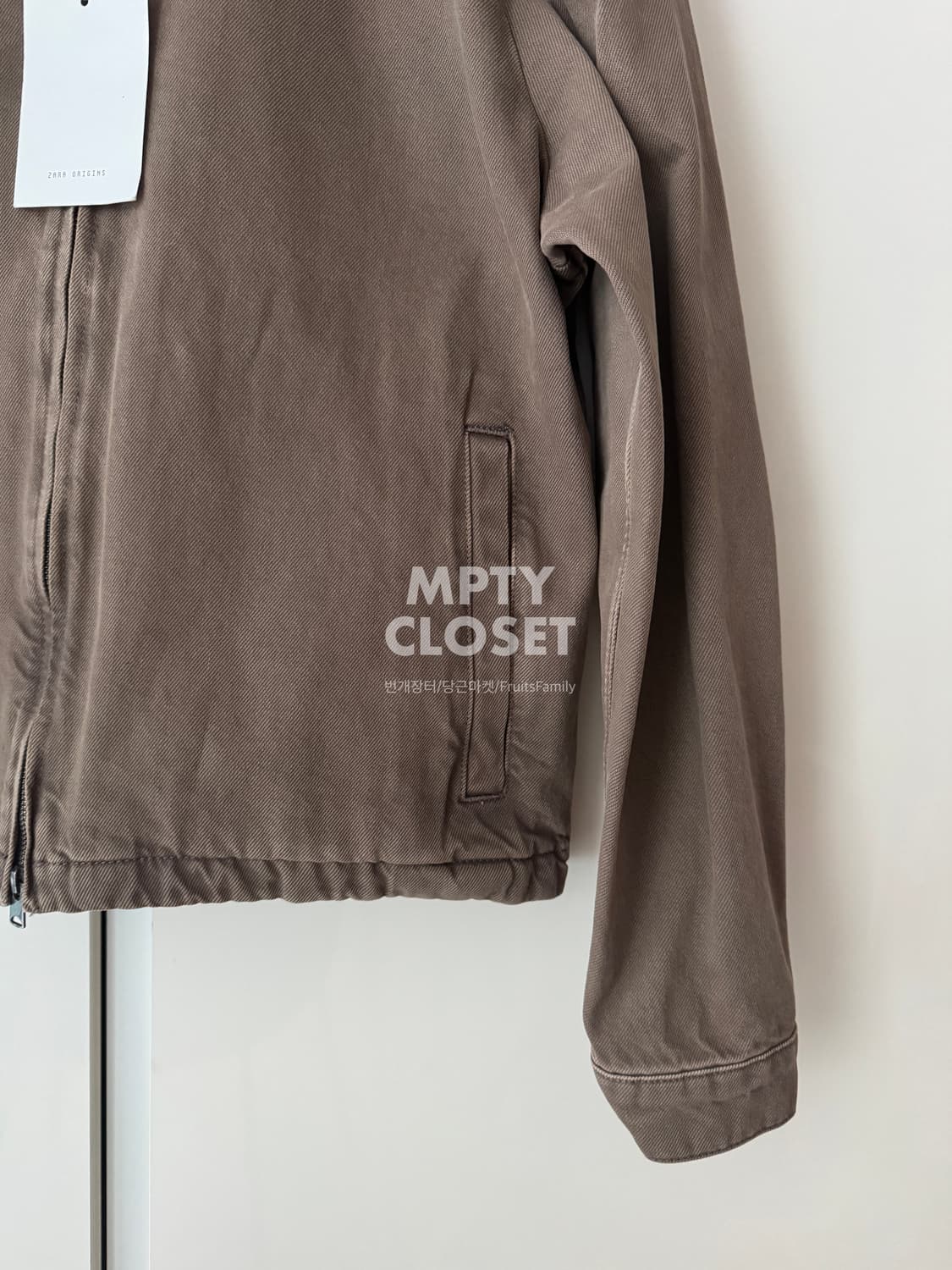 [L] 자라 오리진스 25FW 집업 워크 자켓 브라운 상품이미지4