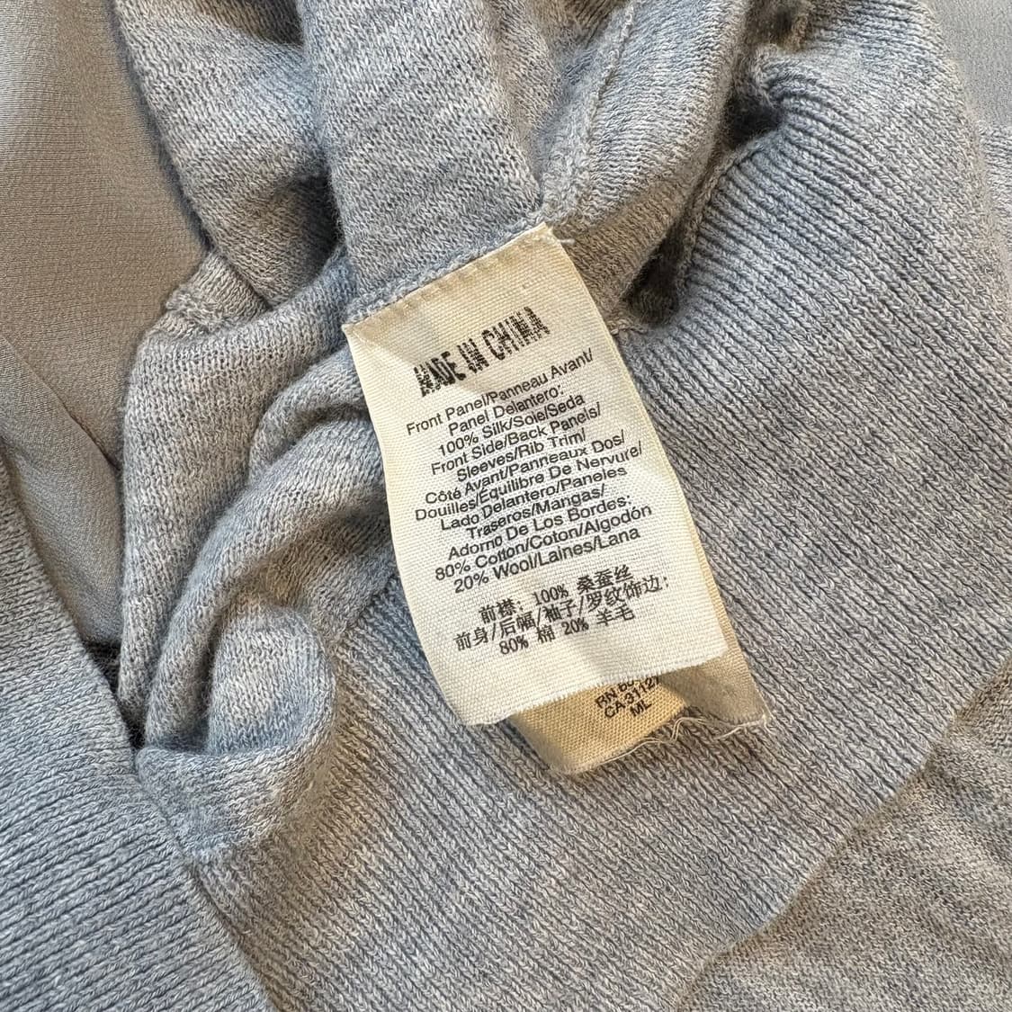 DKNY 그레이 스플릿 햄라인 니트 스웨터 상품이미지10