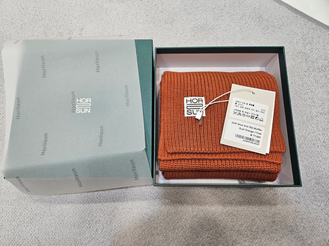 (새상품) 홀리선 머플러 러스트오렌지 상품이미지1