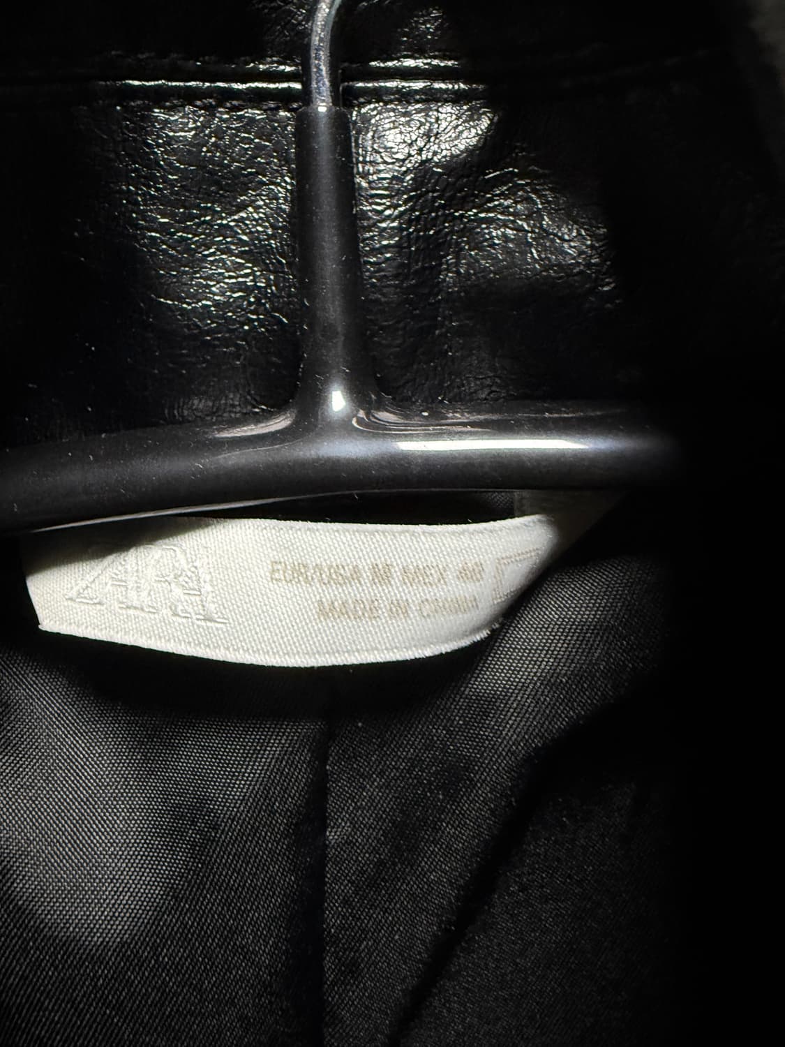 자라 페이크레더 토글자켓 M 상품이미지7