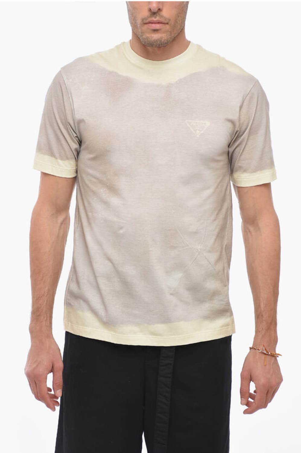 PRADA 프라다 타이다이 프린팅 백 슬릿 티셔츠 L사이즈 상품이미지8