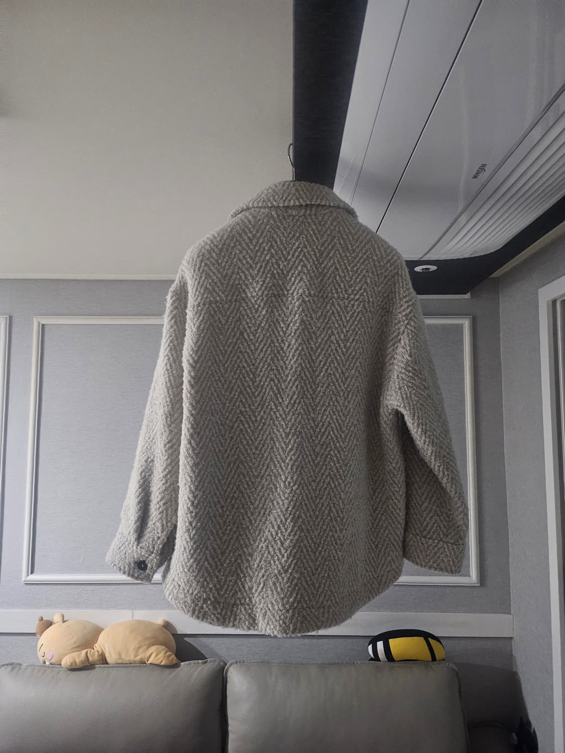 [거의 새것] 이로 (IRO)트위드 헤링본 울 부클 자켓 점퍼 100 상품이미지2