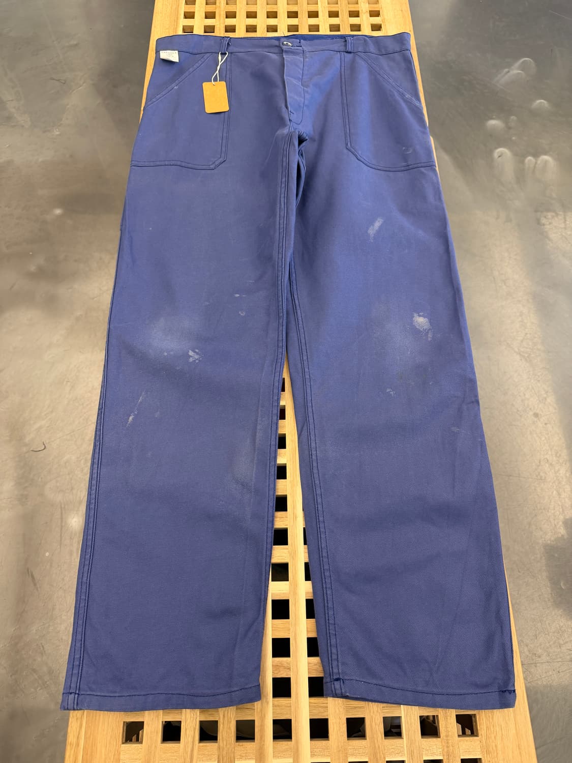 WASHED VINTAGE NAVY FRENCH WORK 프렌치워크팬츠 상품이미지1