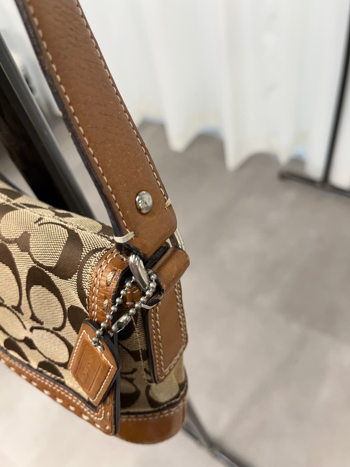 Orange Brown Coach Shoulder Bag 상품이미지6