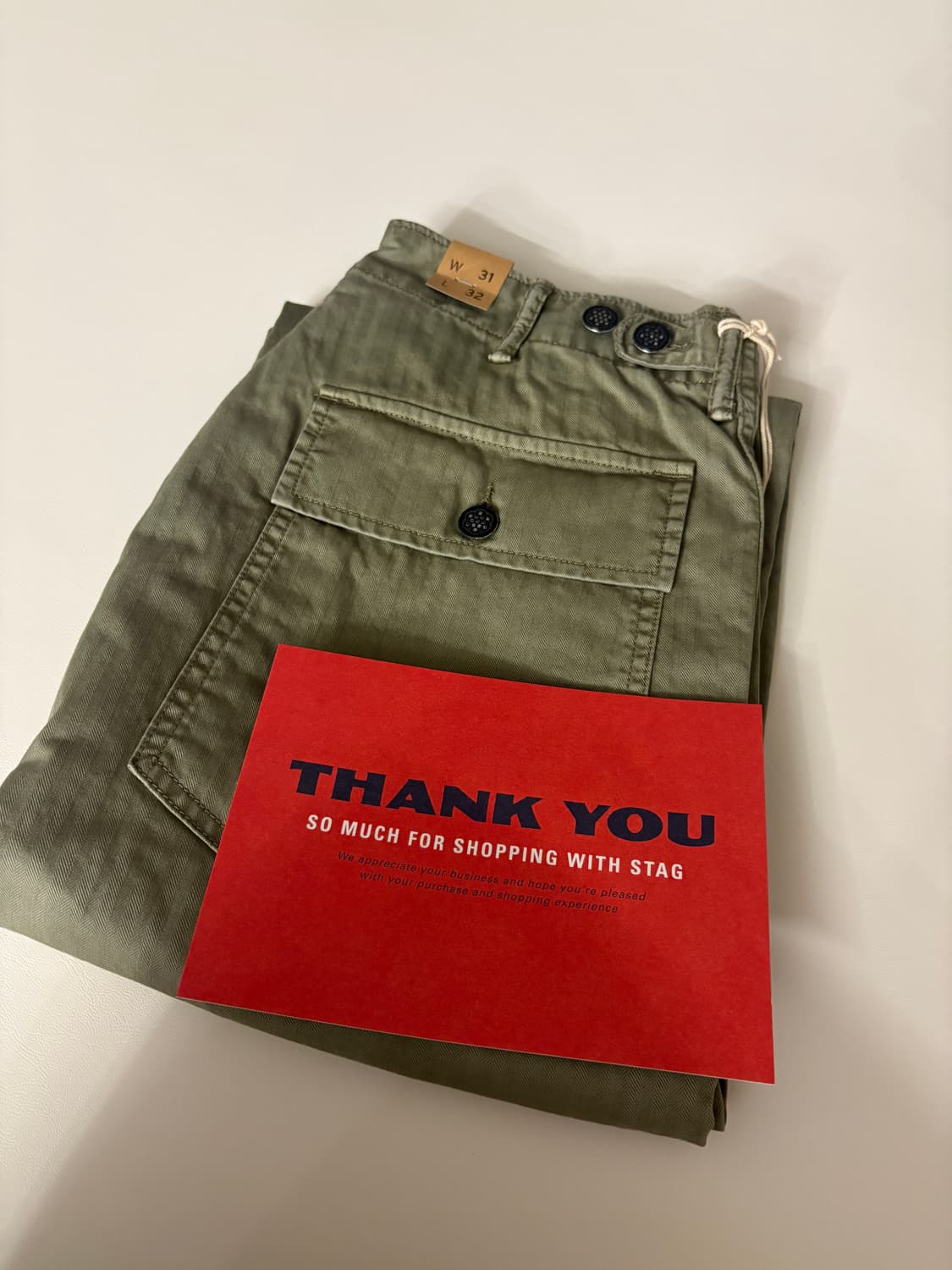 rrl 헤링본 퍼티그 팬츠 31/32 상품이미지2