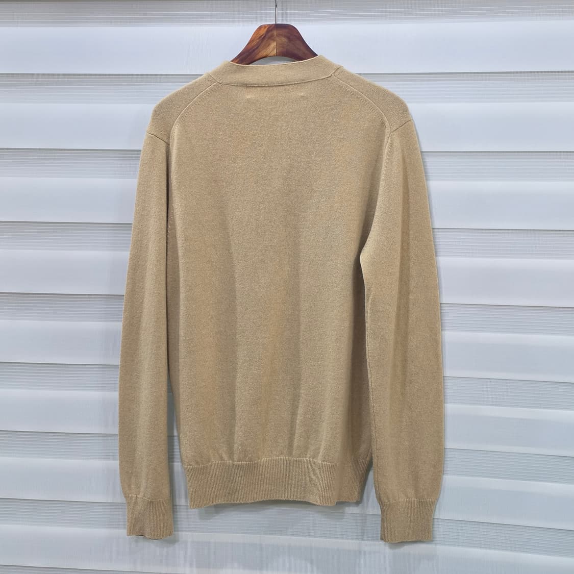 꼼데가르송 플레이 화이트 하트 와펜 울 가디건- L 상품이미지4