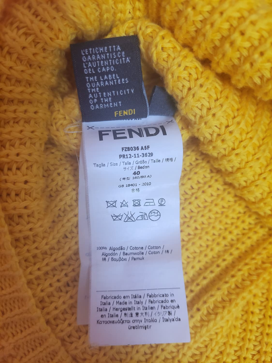 정품)급처상태좋음!펜디 어깨셔링 러블리 반팔 니트 스웨터 40사이즈 상품이미지5