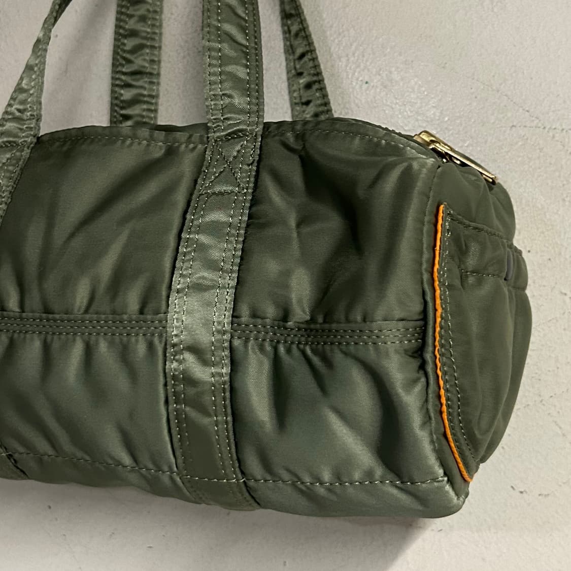 PORTER glossy cylinder mini bag khaki 상품이미지6