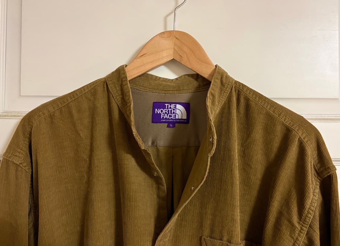 노스페이스 퍼플라벨 밴드카라 코듀로이 셔츠 상품이미지4