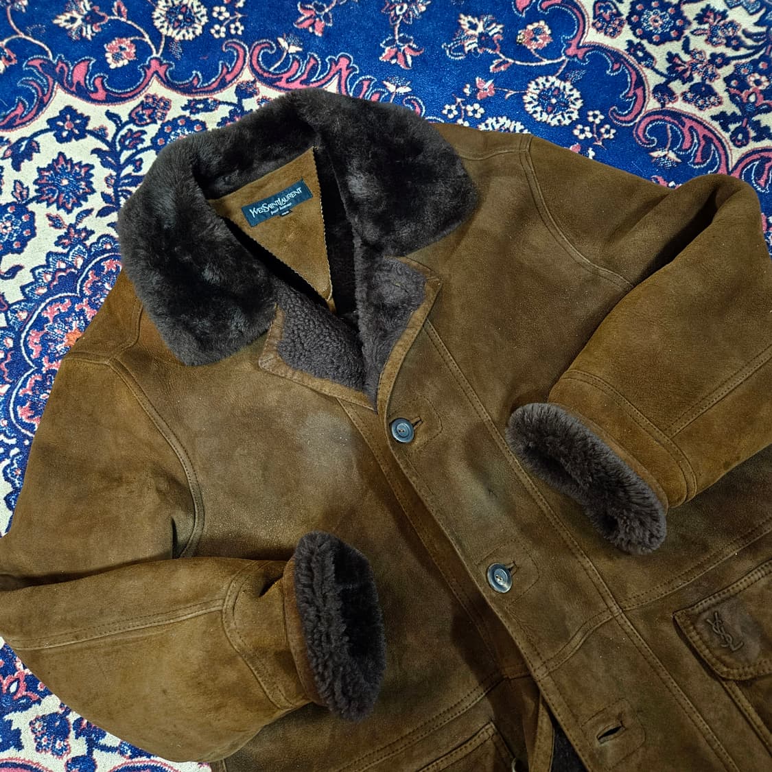 입생로랑 90's 양털 가죽 무스탕 100-105size 상품이미지2