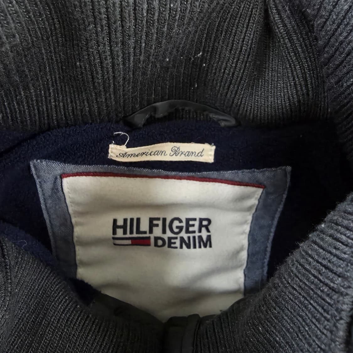 [실측] 타미힐피거 데님 퀄팅 패딩조끼 0129J1 상품이미지2