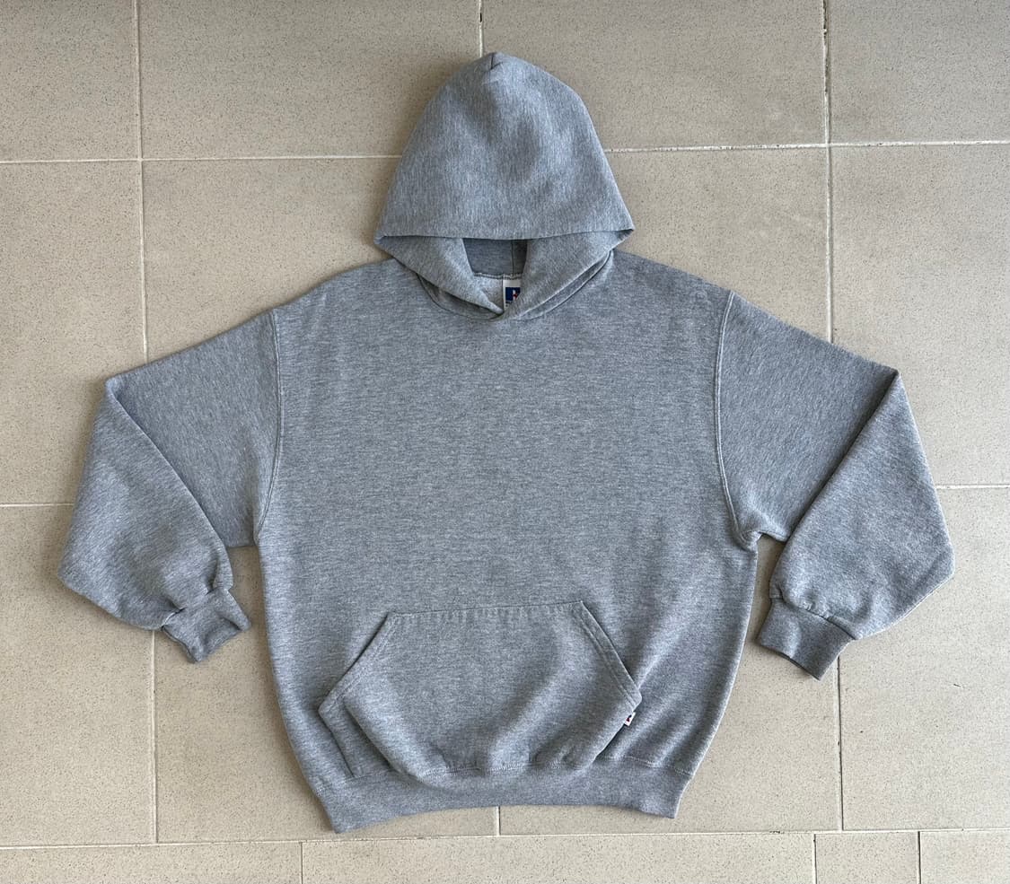 90s 빈티지 러셀 후드 그레이 L 상품이미지1