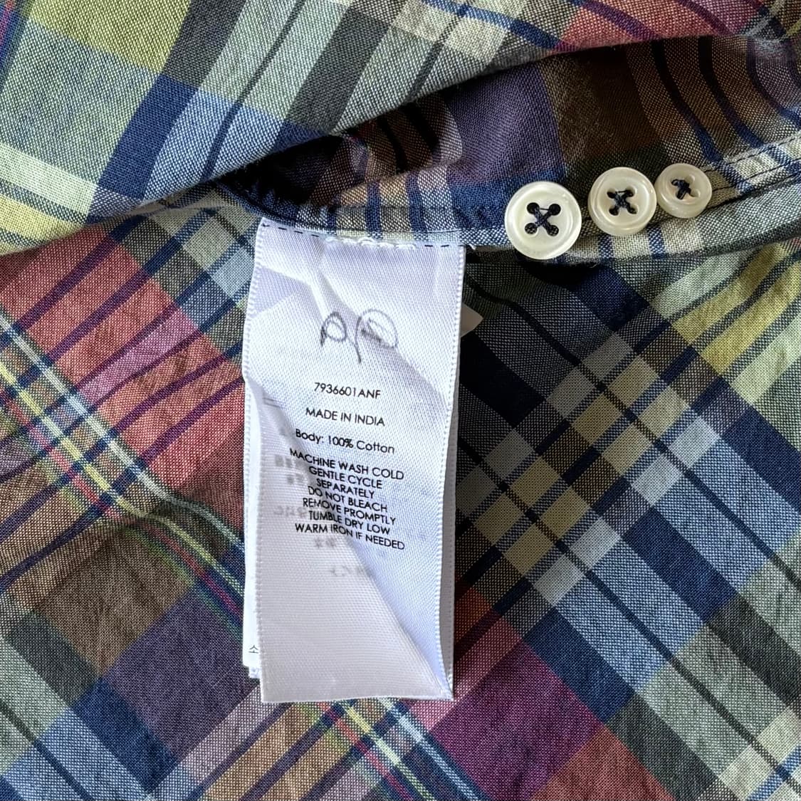 [L/105-107] 폴로 오리지널 마드라스 BD 셔츠 상품이미지6