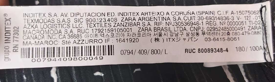 자라(ZARA) 남성용 프린트 반팔 셔츠(L)

 상품이미지6