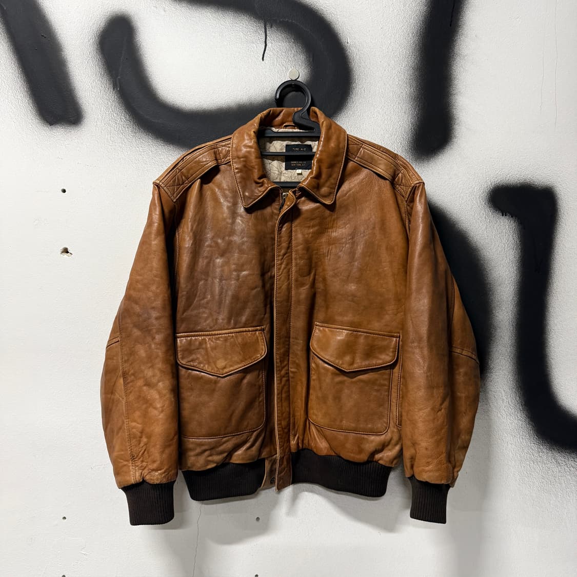 90-00s 아비렉스 한국전쟁 복각 양가죽 A2 가죽 자켓 상품이미지1