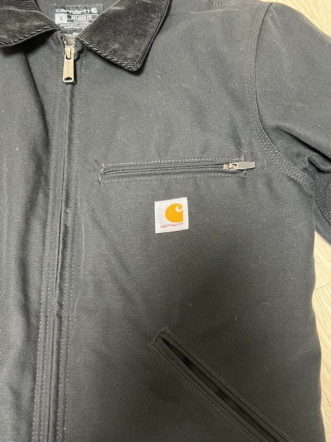 칼하트 디트로이트 자켓 블랙 s 상품이미지1