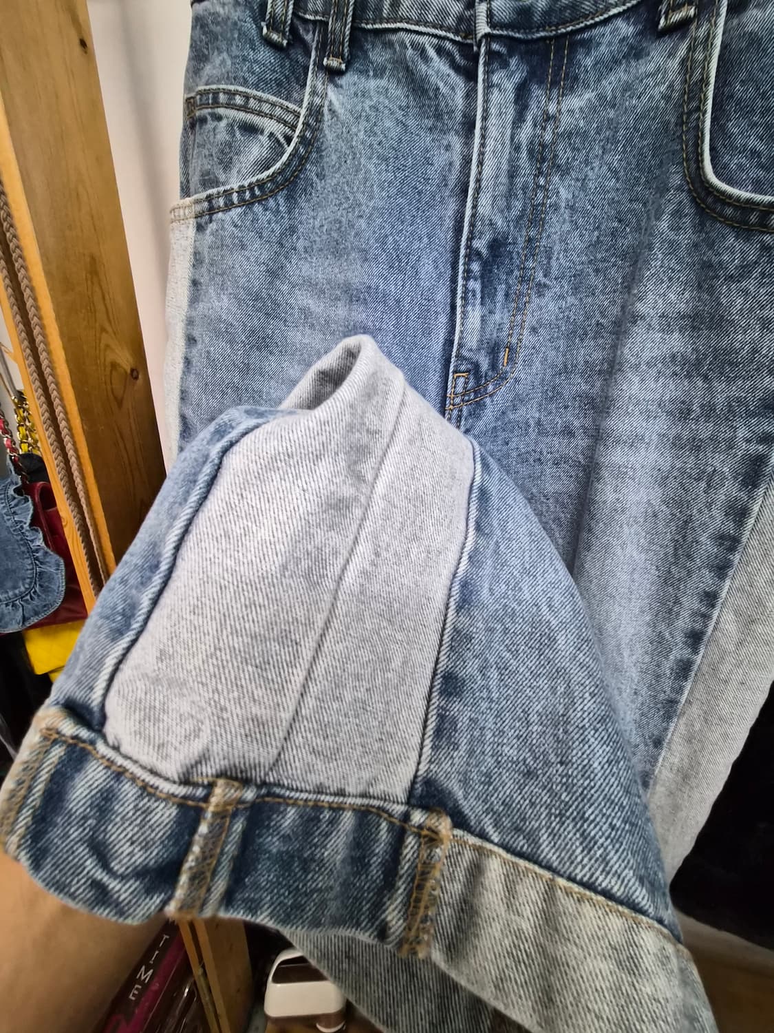 질스튜어트 에코밍크퍼 자켓. sickos 빈티지데님 상품이미지10