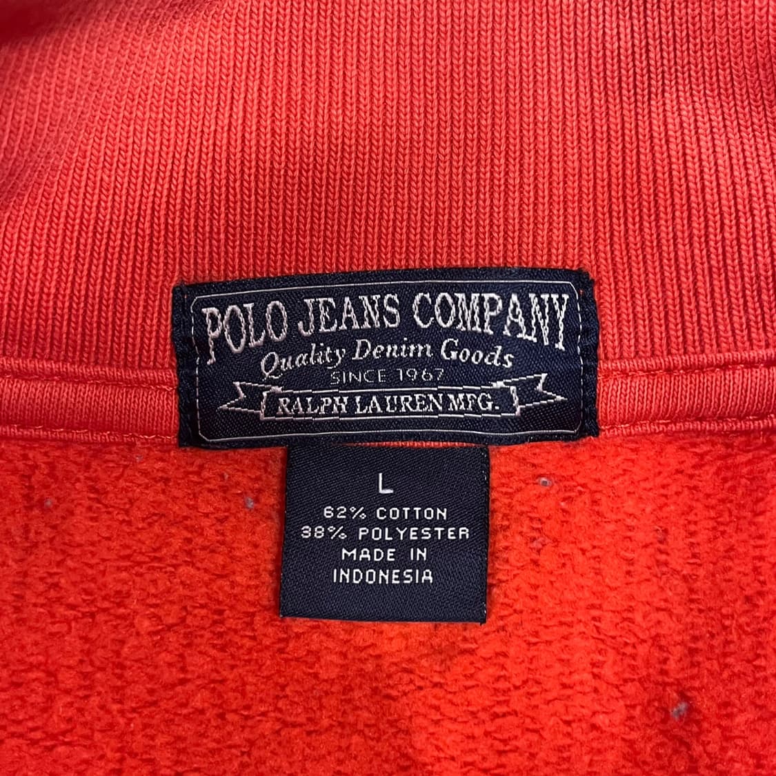 [정품/L] 폴로진스 오렌지 집업 자켓 b14 상품이미지7